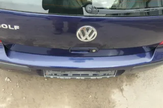VW Golf 4 Limousine Stoßstange hinten Heckstoßstange Stoßfänger blau LB5N - Bild 2