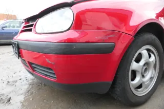 VW Golf 4 1J Kotflügel vorne links rot LY3D - kleine Hageldellen - Bild 7