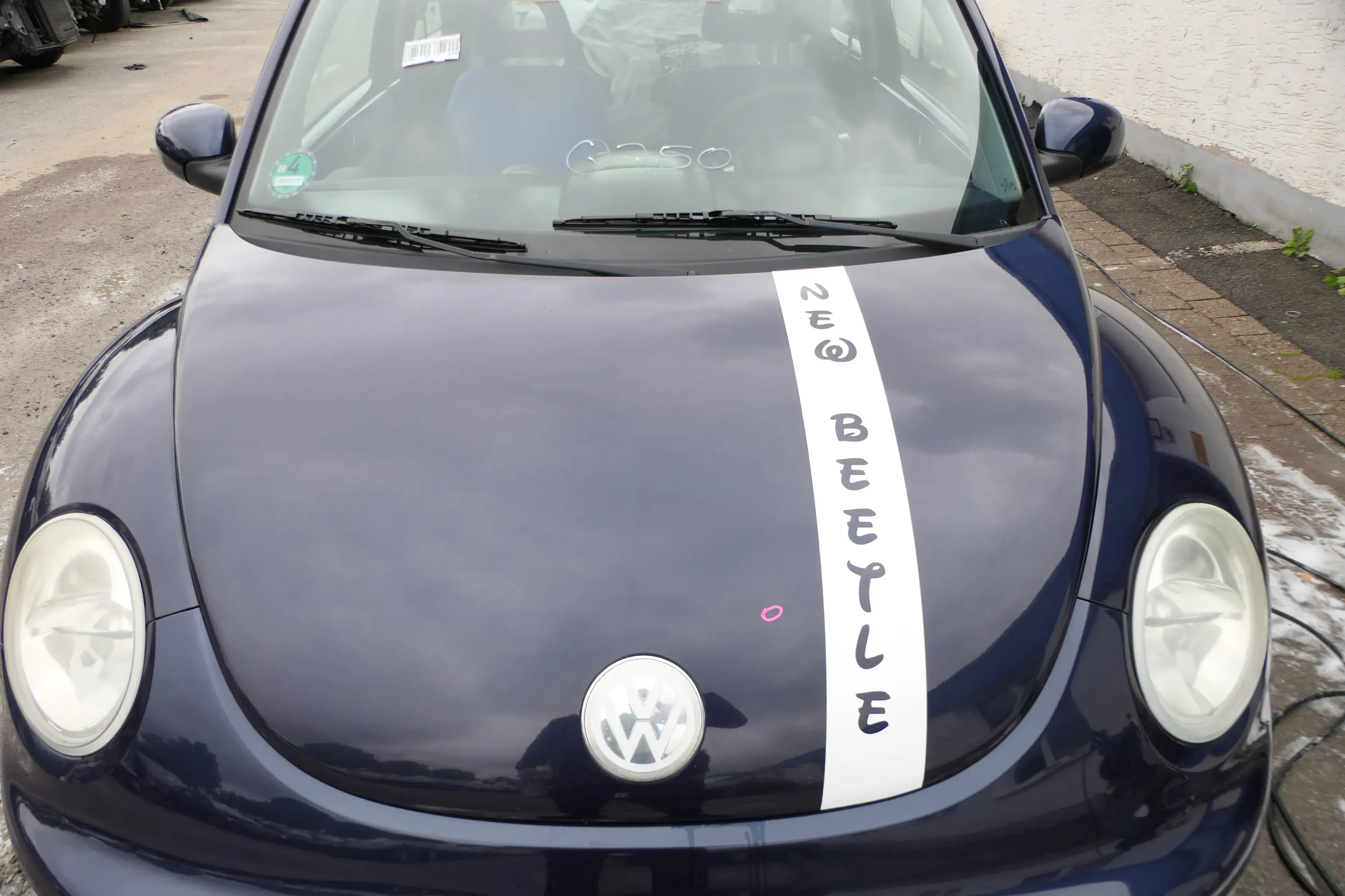 VW New Beetle 9C Motorhaube Klappe vorne blau LG5T - Bild 1
