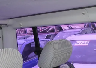 VW T4 D-Säulen Verkleidung links hinten oben grau Abdeckung Caravelle Multivan - Bild 1