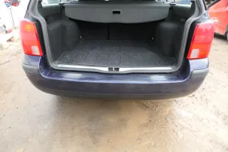 VW Passat 3B 3B5 Kombi Stoßstange hinten Heckstoßstange Stoßfänger blau LN5Y - Bild 1