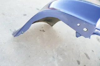 VW Golf 4 Limousine Stoßstange hinten Heckstoßstange Stoßfänger blau LB5N indi - Bild 2