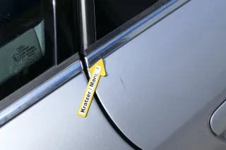 Audi A6 4B C5 Tür Türblatt hinten rechts grau silber LY7M - Bild 3