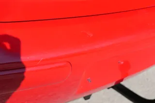VW Golf 4 Limousine Stoßstange hinten Heckstoßstange Stoßfänger rot LP3G - Bild 8