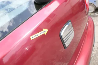 Seat Leon 1M Heckklappe Klappe hinten Kofferraumklappe rot LS3N Spoiler - Bild 9
