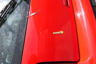 VW Lupo 6X Heckklappe Klappe Kofferraumklappe Scheibe rot LP3G - Bild 5