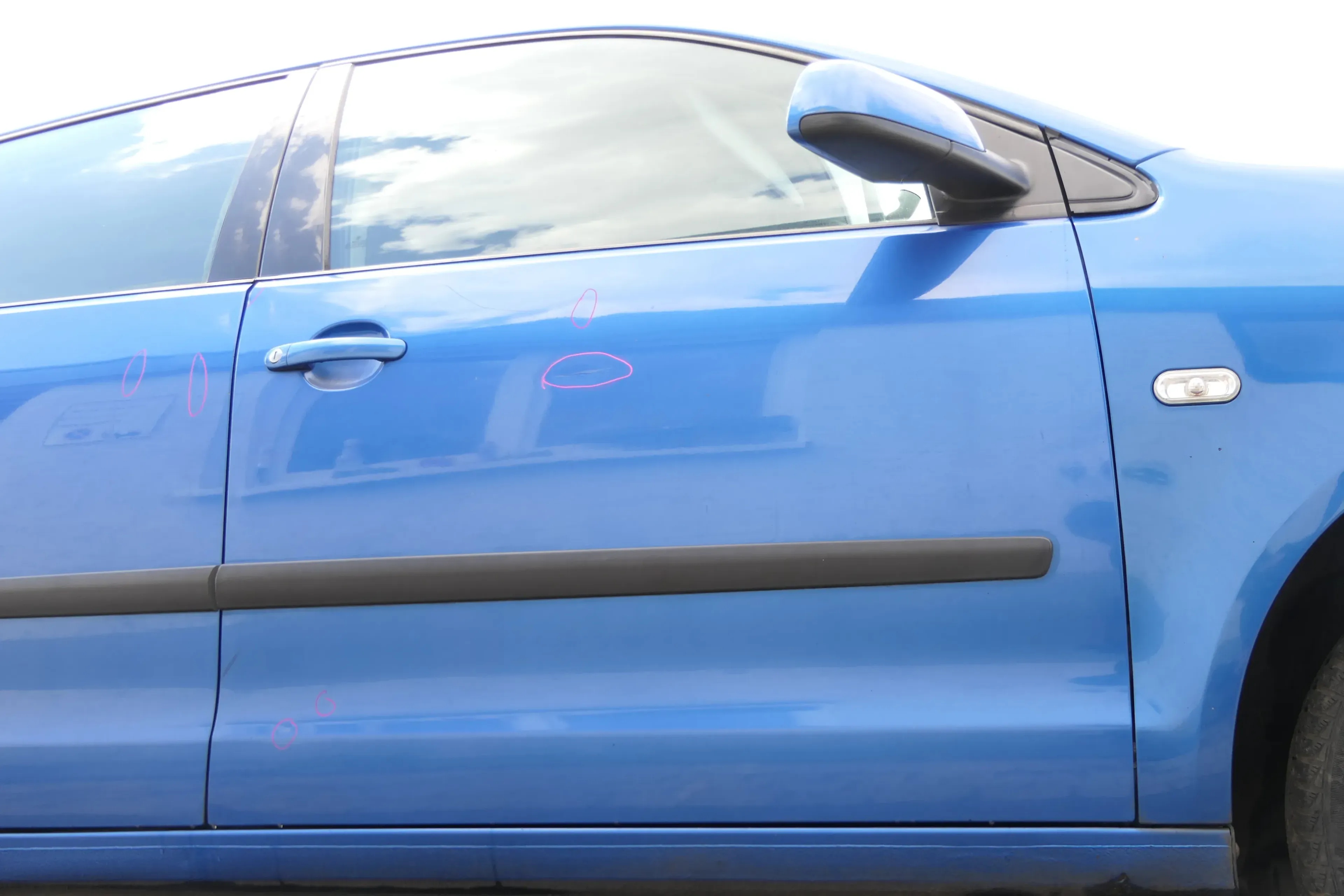 VW Polo 9N 9N3 Tür vorne rechts Beifahrertür 4/5-Türer blau LA5M ohneAnba - Bild 1