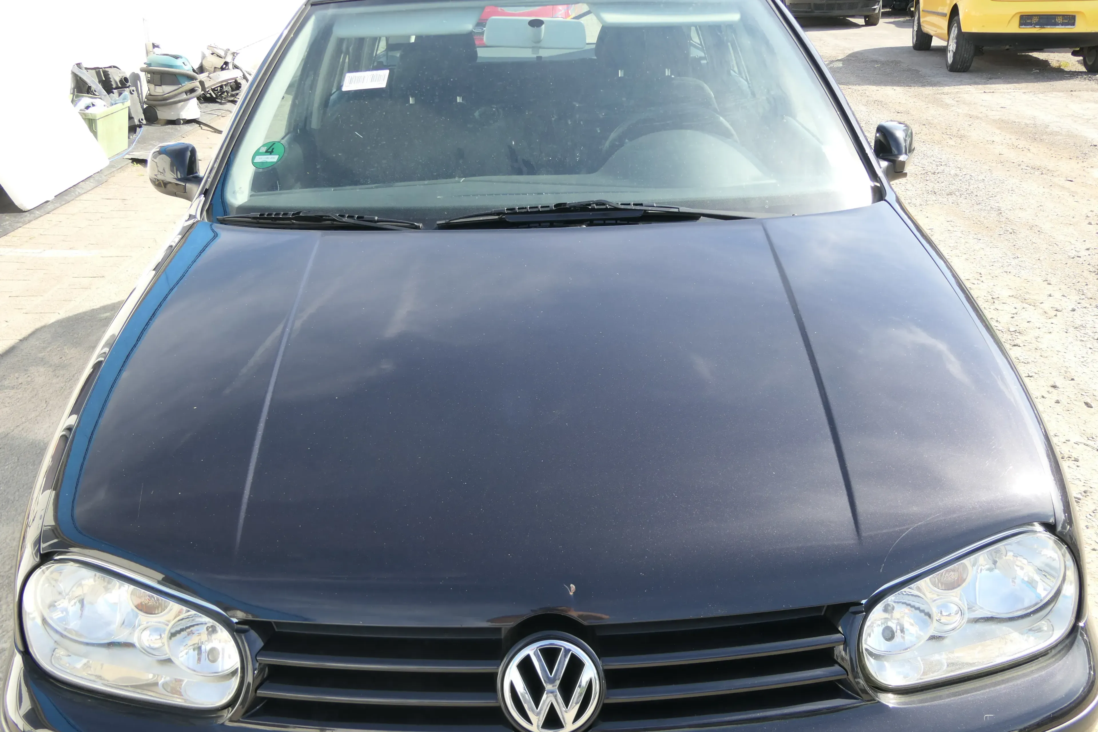 VW Golf 4 Motorhaube Haube Klappe vorne schwarz LC9Z metallic blackmagic ll - Bild 1