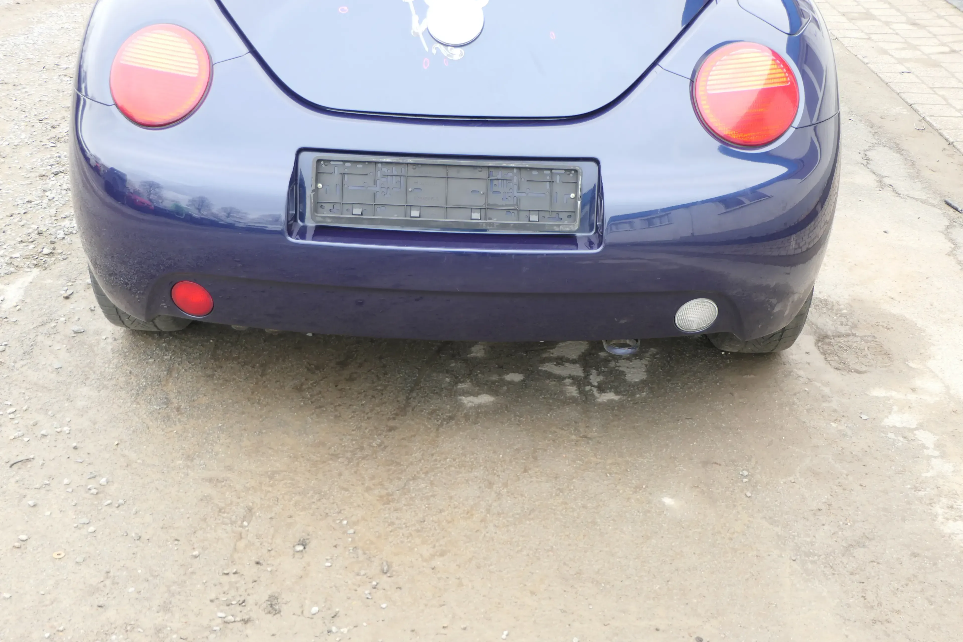 VW New Beetle 9C Stoßstange hinten Stoßfänger blau lila LG5T Heckstoßfänger - Bild 1