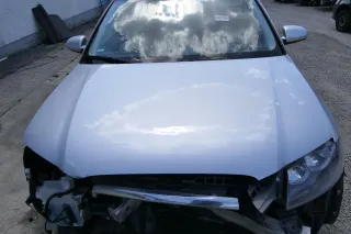 A3 8P Motorhaube Haube Klappe vorn vorne grau LX7W silber  - MÄNGEL KNICK - Bild 2