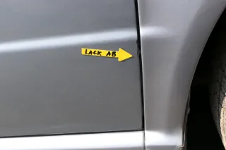 Skoda Fabia 6Y Kombi + Limousine Tür vorne rechts Beifahrertür grau blau si LF7V - Bild 3