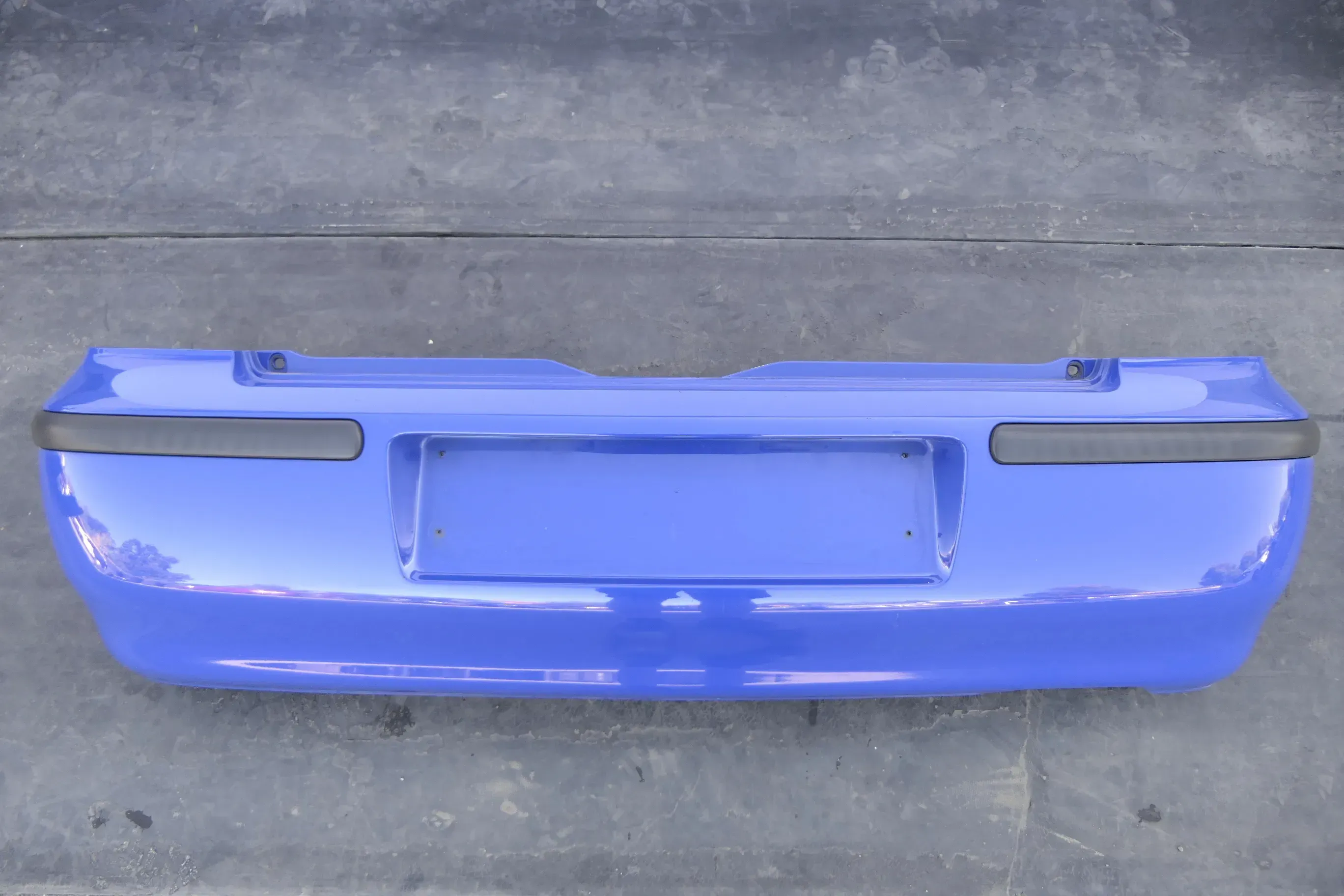 VW Polo 6N2 Stoßstange hinten Heckstoßstange Stoßfänger blau LA5C surfblue II - Bild 1