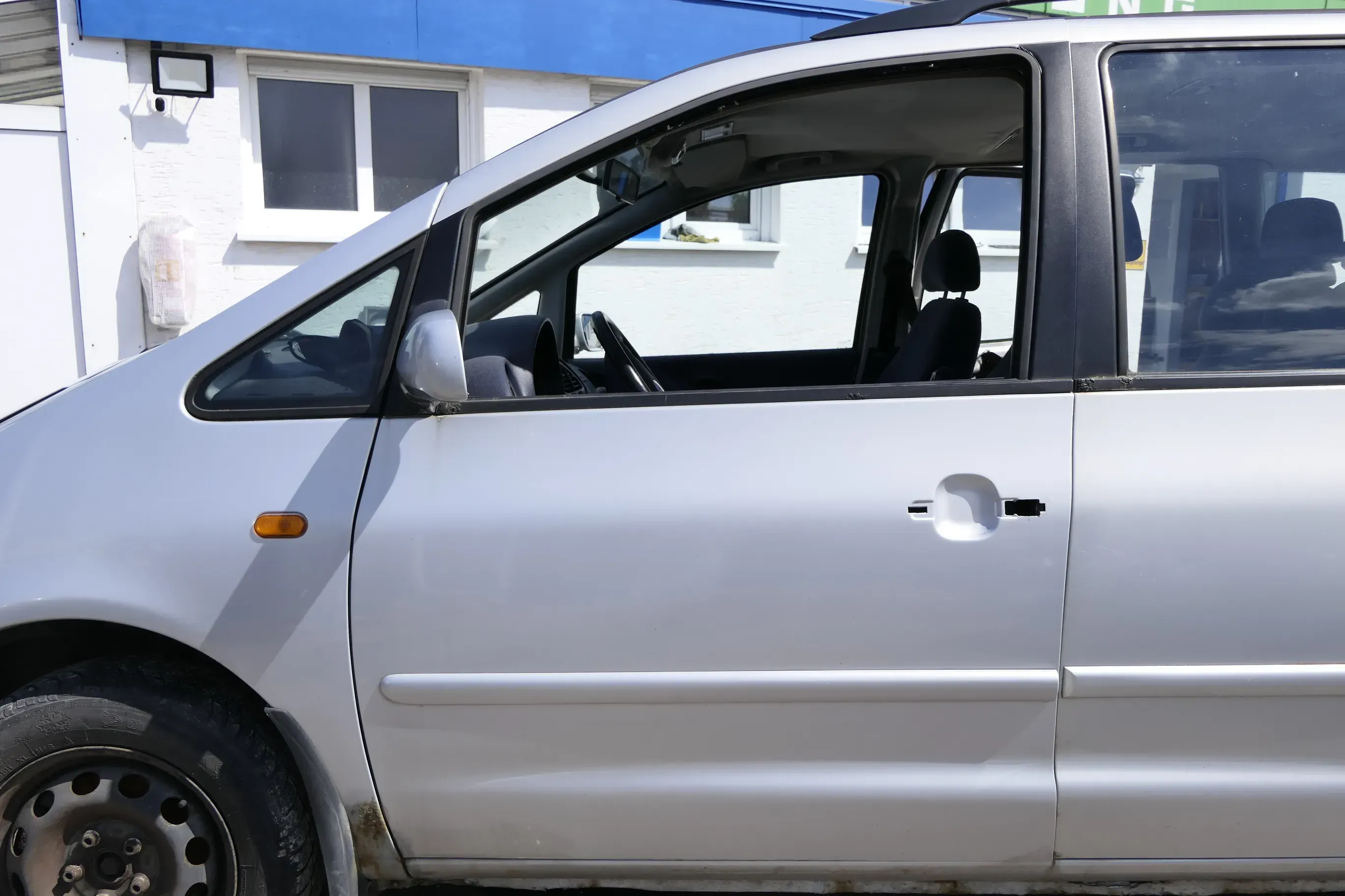 VW Sharan 7M Ford Galaxy Tür links vorne Fahrertür silber LB7Z bis 1999 - Bild 1