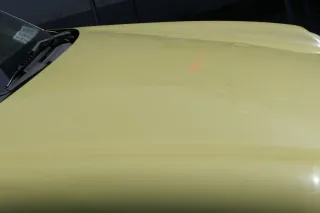 VW Lupo Motorhaube KLappe vorne gelb LD1B Frontklappe Haube - Hagel Dellen! - Bild 8