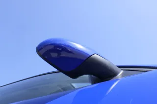 Seat Ibiza 6L mechanischer manuel Spiegel Außenspiegel rechts blau LS5G surfblue - Bild 2