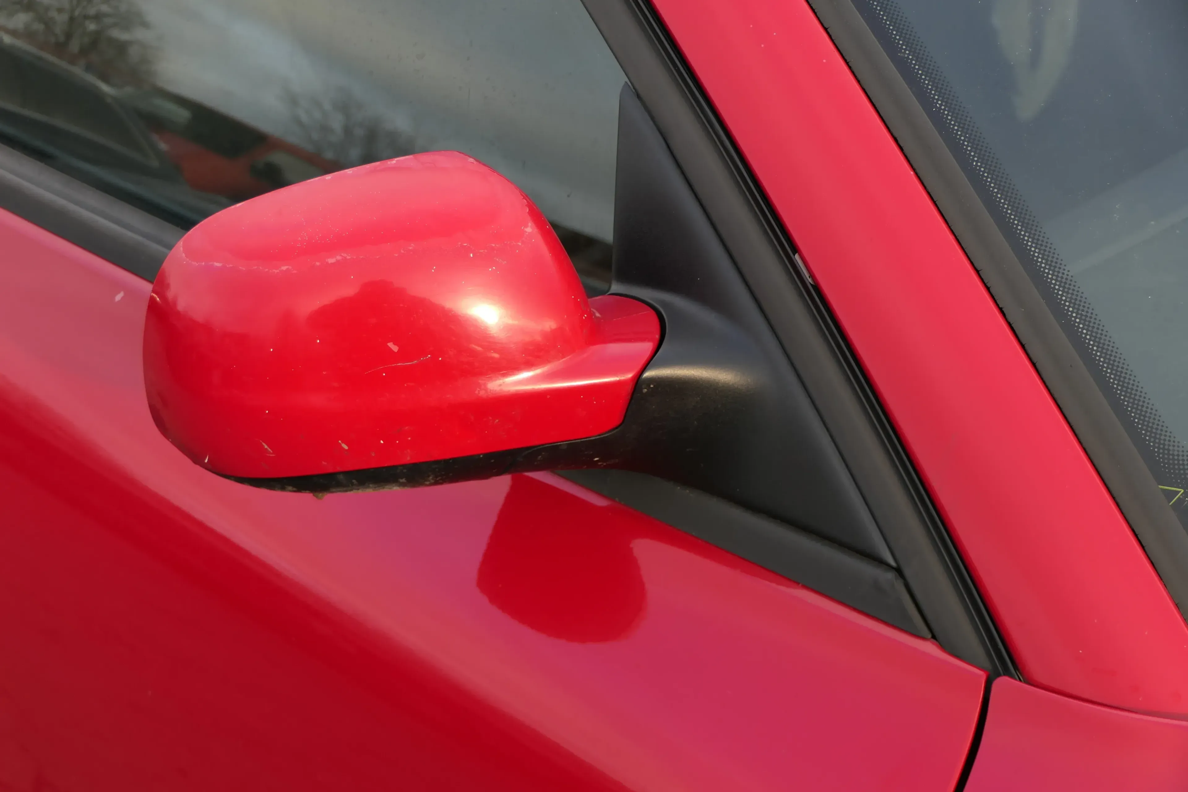 VW Passat 3BG 3B elektrischer Spiegel Außenspiegel rechts rot LY3D - Bild 1