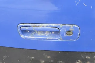 VW Golf 4 Limousine Heckklappe Kofferraumklappe Klappe hinten blau LW5Z - Delle - Bild 8