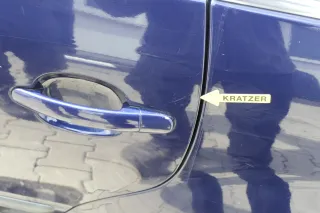 VW Passat 3B 3BG Kombi Variant Tür hinten links blau LB5N indigoblau - Bild 3