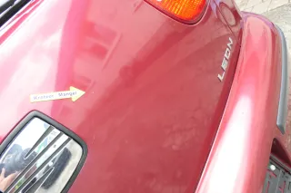 Seat Leon 1M Heckklappe Klappe hinten Kofferraumklappe rot LS3N Spoiler - Bild 10
