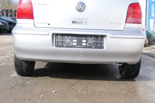 VW Polo 6N2 Stoßstange hinten Heckstoßstange Stoßfänger silber LA7W - Bild 1