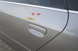 Audi A6 4B C5 Tür Türblatt hinten links grau LY7Q nur Türblatt - Bild 5
