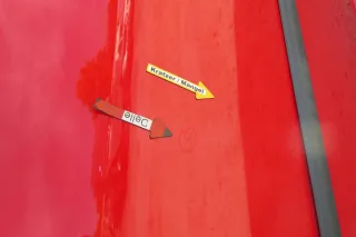 VW Lupo Seat Arosa Tür vorne links Fahrertür rot LP3G (mechanischer Fenster - Bild 3