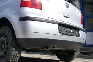VW Polo 9N 9N3 Stoßstange Heckstoßstange hinten silber LA7W - Bild 6