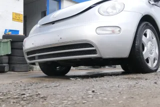 VW New Beetle 9C Stoßstange vorne Stoßfänger vorn silber grau LG9R - Bild 4