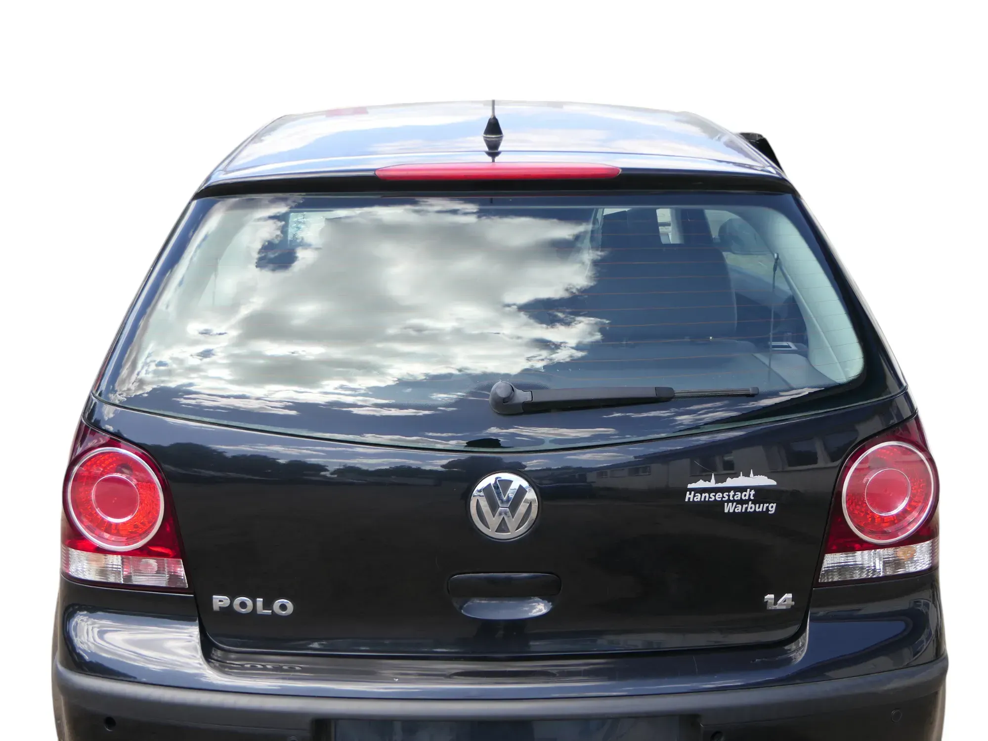 VW Polo 9N3 9N Heckklappe Kofferraumklappe Klappe schwarz LC9Z ohne Anbauteile - Bild 1