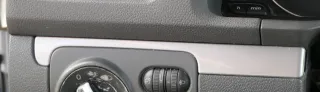 VW Golf 5 1K Verkleidung Abdeckung Dekor silber links + rechts silber grau - Bild 1