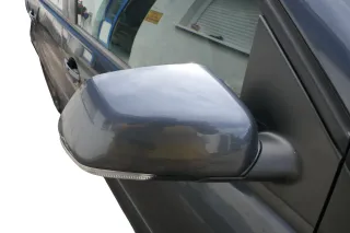 VW Polo 9N 9N3 mechanisch Spiegel Außenspiegel rechts vorne grau LC7V Blinker - Bild 6