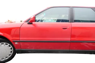 Audi 80 90 Tür vorne links Fahrertür Rahmen Türblatt rot LY3H -ohne Anbauteile - Bild 1