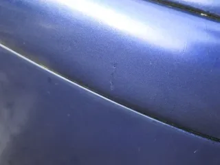 VW Golf 4 Limousine Stoßstange hinten Heckstoßstange Stoßfänger blau LB5N - Bild 18