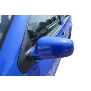VW Golf 4 Bora elektrischer Spiegel vorne links Außenspiegel blau LW5Z Glas - Bild 4