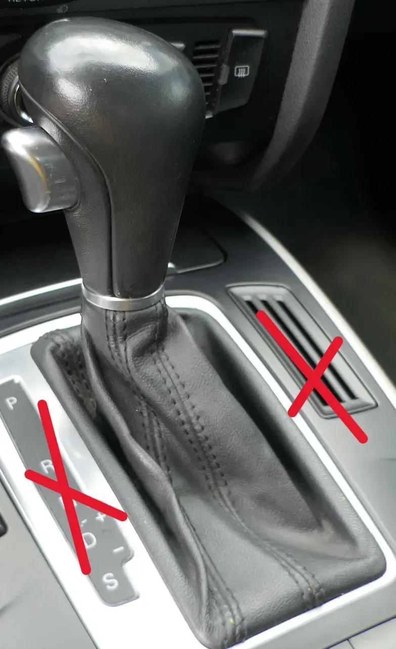Audi A4 B8 8K Schaltknauf Schaltsack Schaltknüppel Automatik Leder original - Bild 1