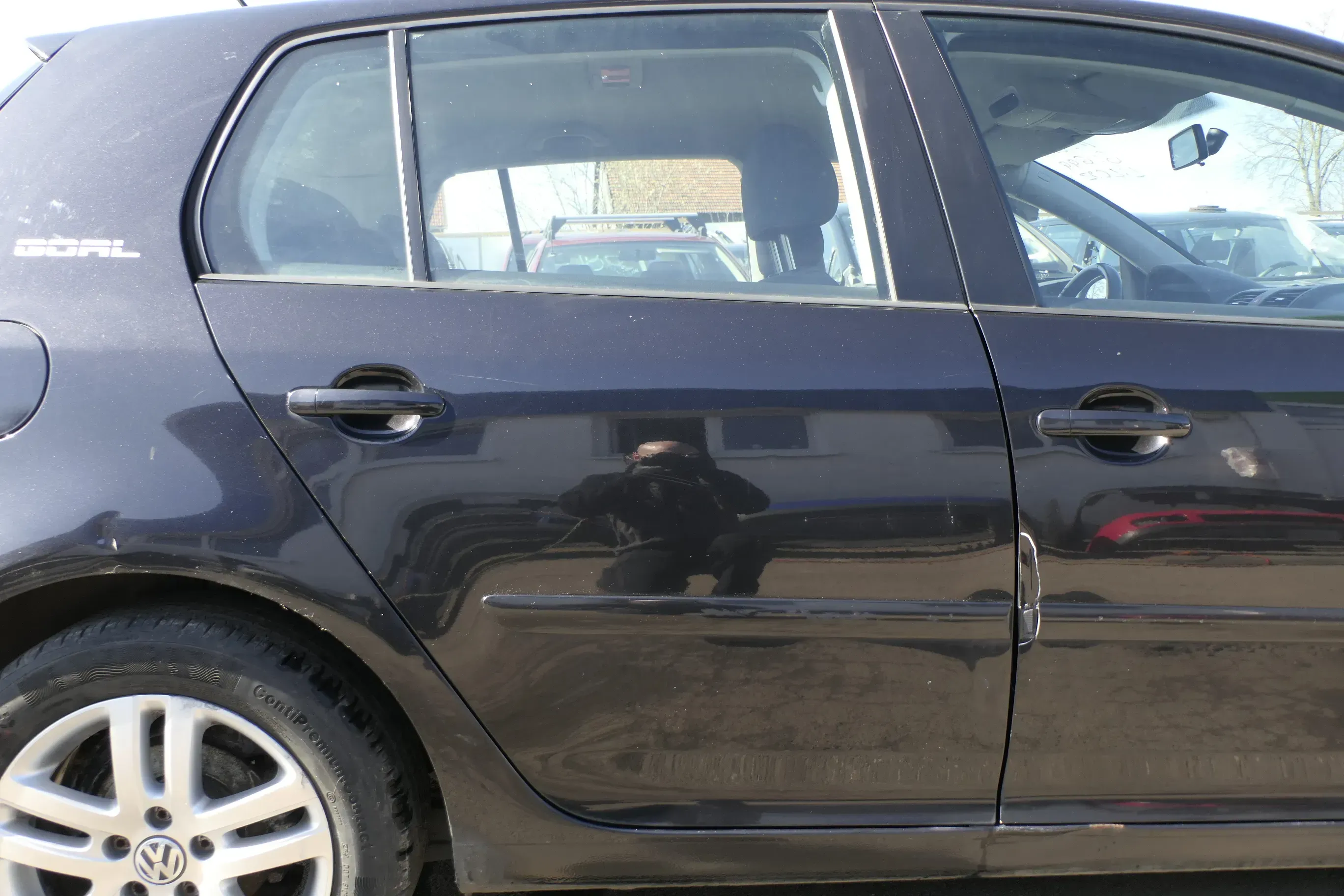 VW Golf 5 V 1K Tür Türrahmen hinten rechts 4/5-Türer schwarz LC9Z metallic - Bild 1