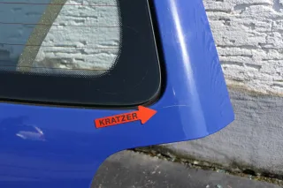 VW Polo 6N2 Heckklappe Klappe hinten Kofferraumklappe blau LA5C - ohne Anbaute - Bild 3