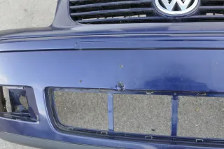 VW Polo 6N2 Stoßstange vorne Frontstoßstange Stoßfänger blau LB5N mit Grill - Bild 3