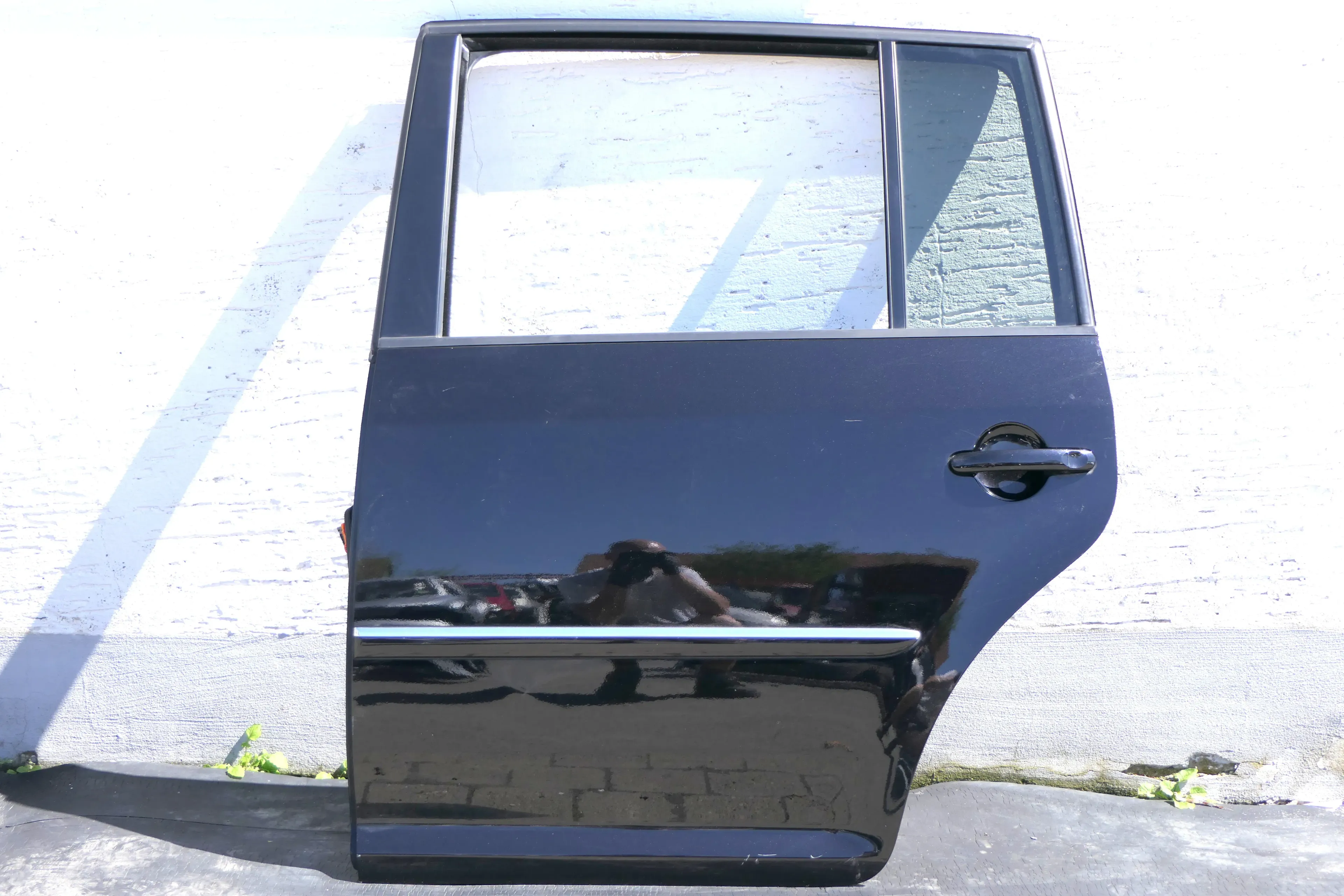 VW Touran 1T 1T3 Tür hinten links schwarz LC9X Deepblack - Bild 1