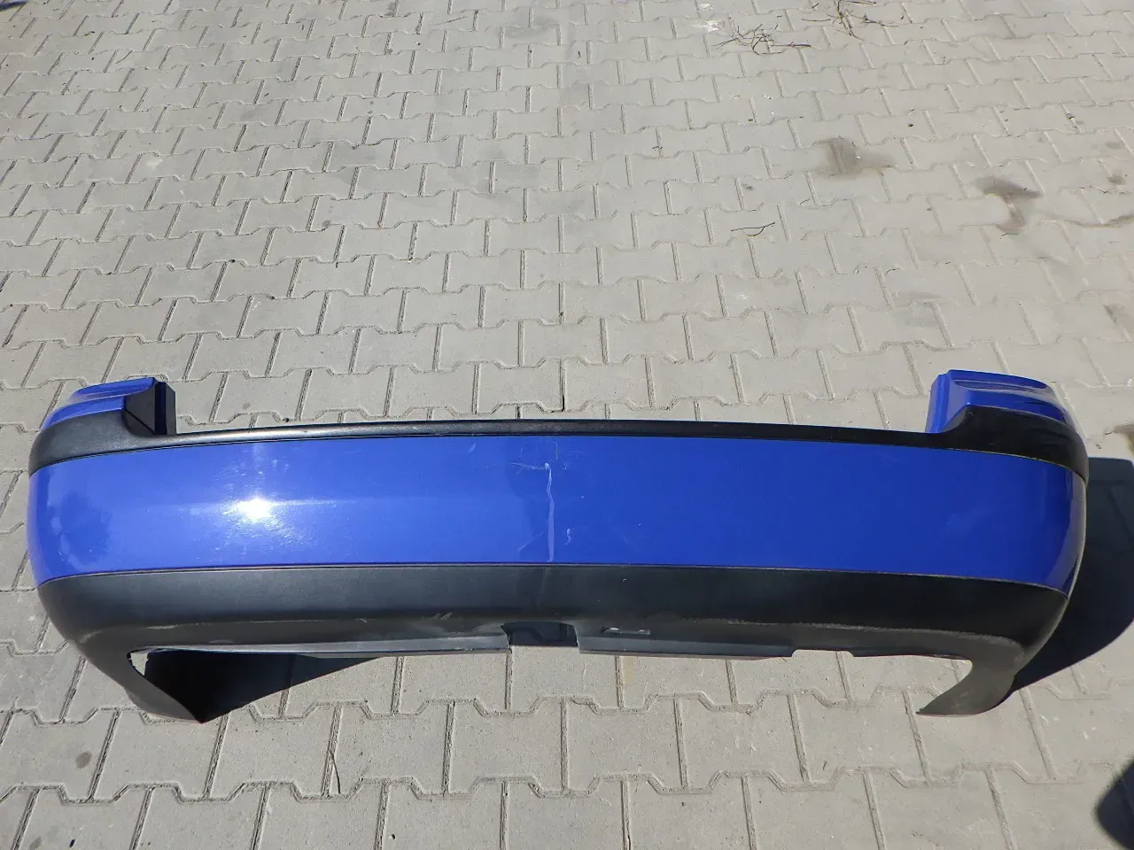 VW Golf 4 Bora Kombi Stoßstange hinten Heckstoßstange Stoßfänger blau LW5Z - Bild 1