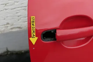 VW Lupo Seat Arosa Tür vorne rechts Beifahrertür rot LP3G (mech. Fenster) - Bild 3