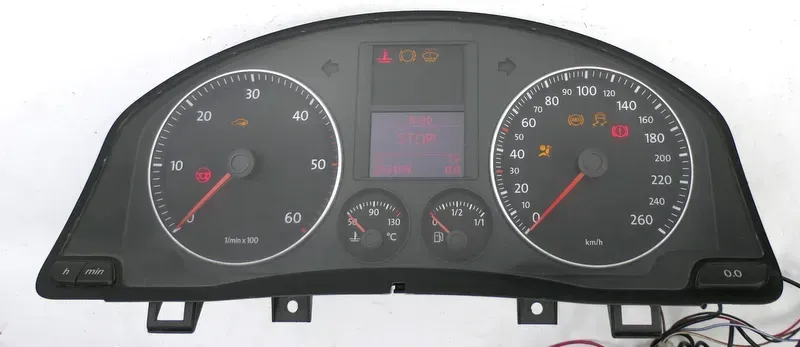 VW Golf 5 1K 5M Plus Tacho Tachometer Kombiinstrument 1K0920863B 1.9 TDI 216TKM - Bild 1