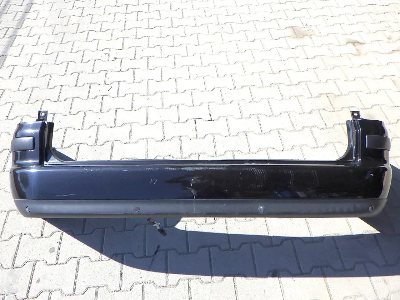 VW Sharan 7M Stoßstange hinten Heckstoßstange schwarz LC9Z ab Bj. 2000 PDC - Bild 1