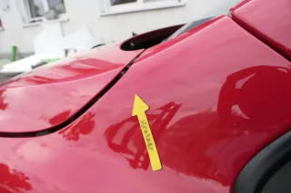 VW Fox Kotflügel vorne links rot LY3D - Bild 6