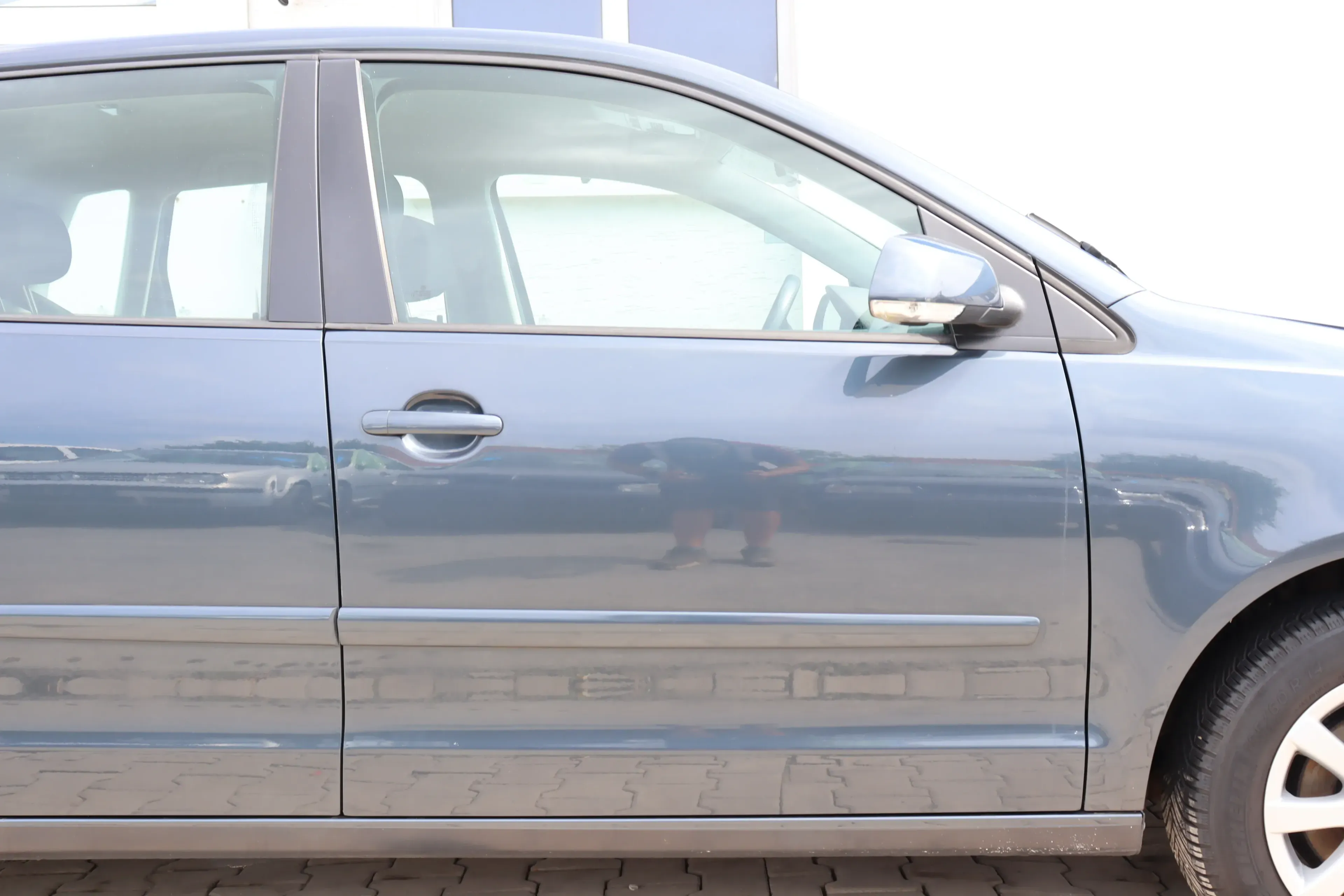 VW Polo 9N 9N3 Tür vorne rechts Beifahrertür 4/5-Türer grau LC7V - Bild 1