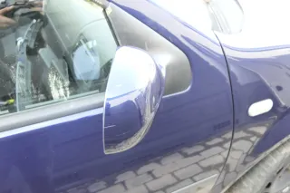 VW Golf 4 Bora elektrischer Spiegel vorne rechts Außenspiegel blau LB5N Glas - Bild 3