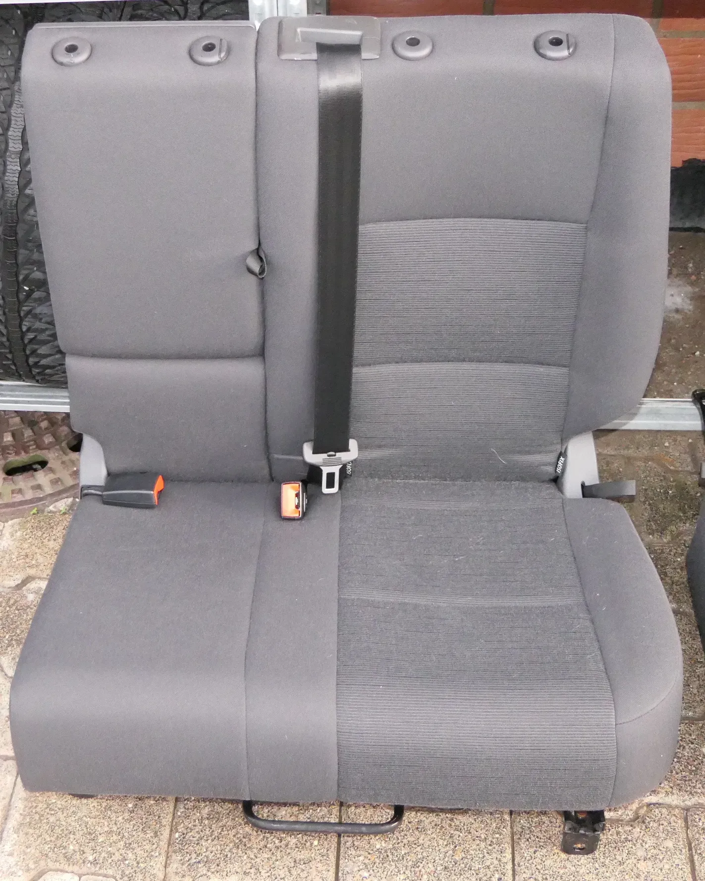 VW Golf 5M Plus Sitz Sitze Rückbank Rücksitzbank Lehne hinten links anthrazit VV - Bild 1