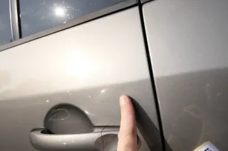 VW Touran 1T Tür hinten links grau LD7S mit Scheibe, sonst OHNE Anbauteile - Bild 2