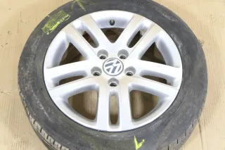 1x Felge Alufelge original VW Golf 5 Touran 6,5jx16H2 ET50 1K0601025AJ ALU  1 - Bild 1