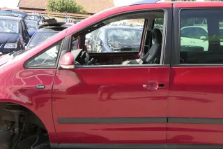 VW Sharan 7M Ford Galaxy Tür links vorne Fahrertür rot LK3A ab2000 Facelift - Bild 1